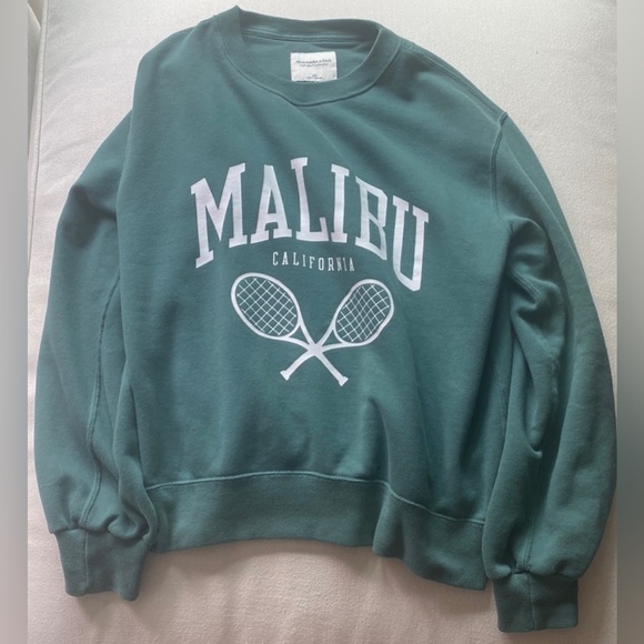 Abercrombie & Fitch Tops - Abercrombie & Fitch Green Malibu Pullover